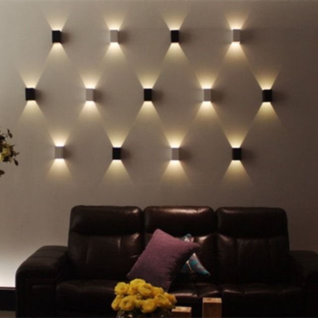 Up Down 3w Led Wall Sconce Surface Mounted Light Fixture Modern Lamp Regarding Newest Starlight Wall Art (View 16 of 20)