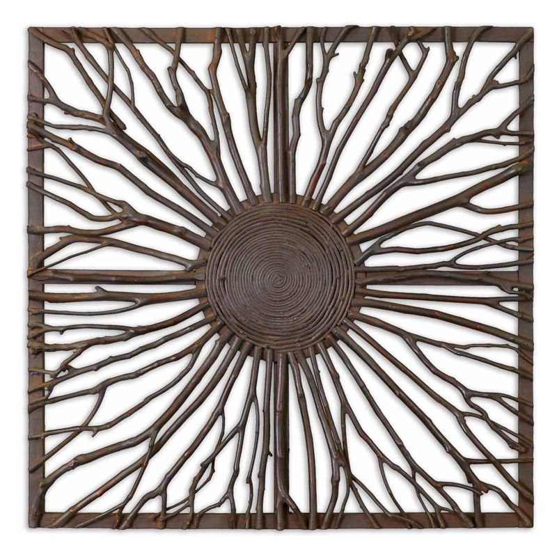 Uttermost Josiah Square Wood Wall Art – Wall Art At Hayneedle Regarding Most Recent Branches Wood Wall Art (View 9 of 20)