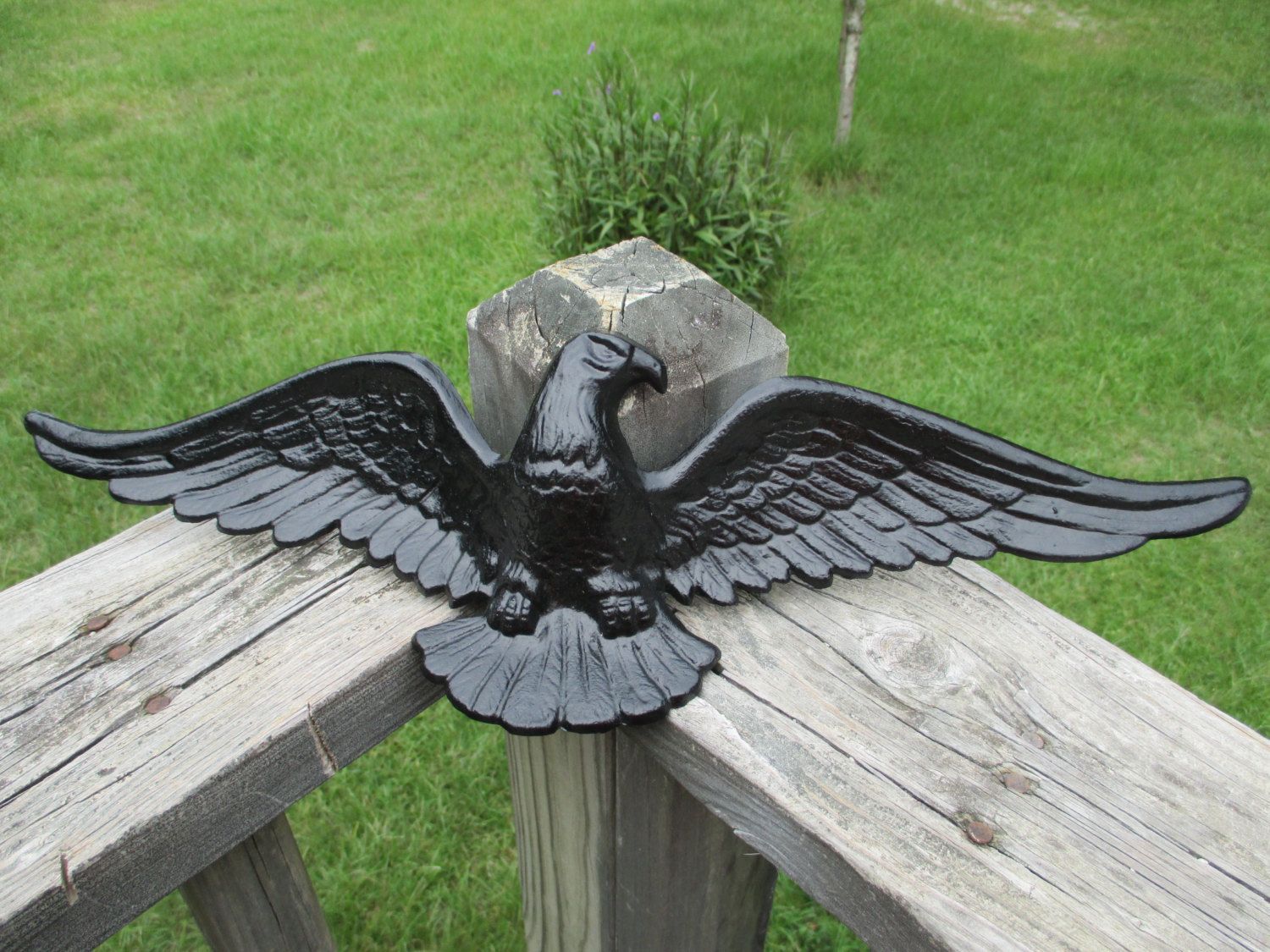 Vintage Black Eagle Wall Plaque–cast Metal American Eagle–patriotic With Regard To Most Popular Eagle Wall Art (View 5 of 20)