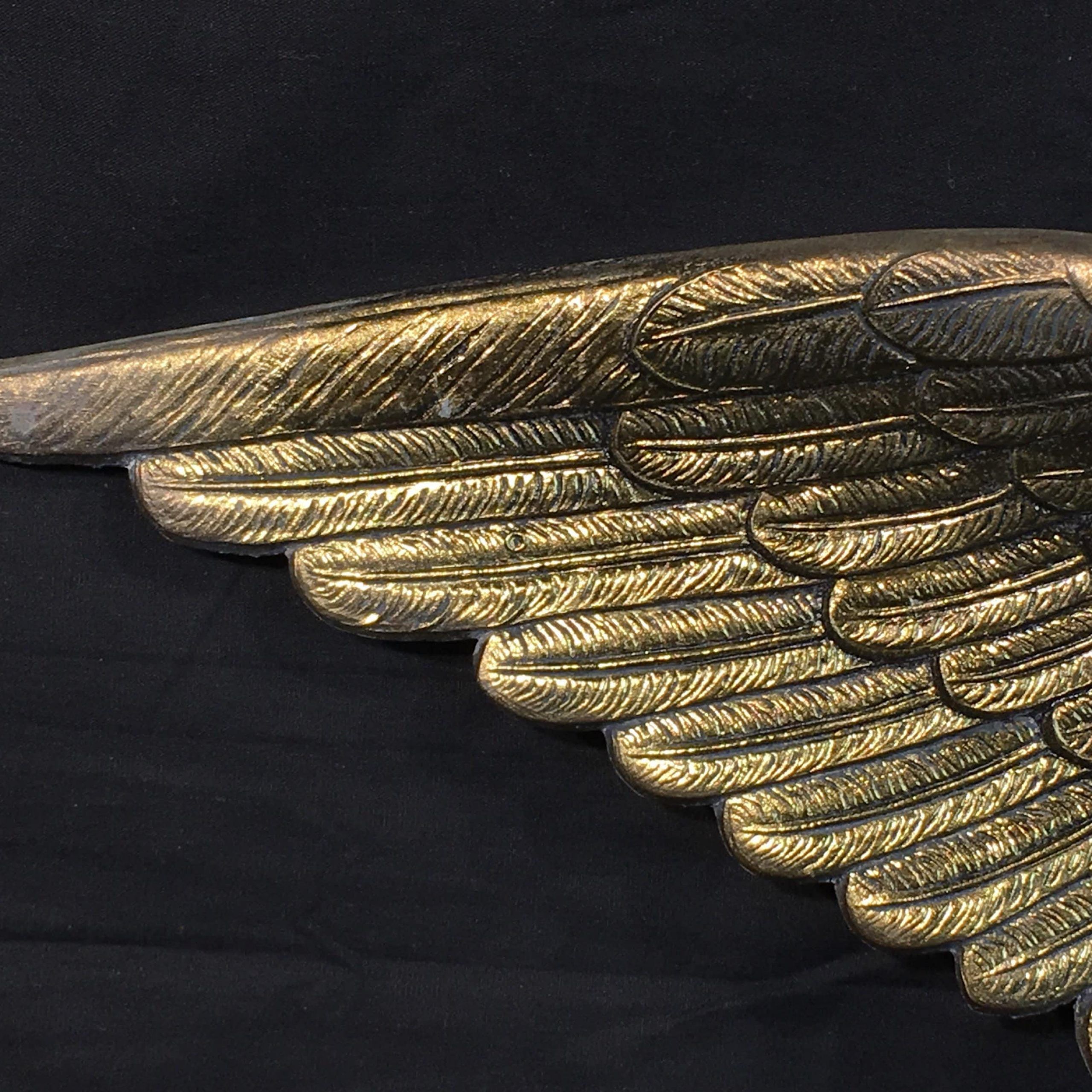 Vintage Brass Eagle, Decorative Gold Wall Decor, Wall Hanging Wildlife Within Recent Eagle Wall Art (View 4 of 20)