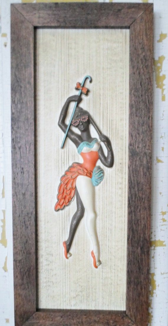 Vintage Set Of Two Dancers Wall Hanging Art Mid Century Pertaining To Best And Newest Dancers Wall Art (View 7 of 20)