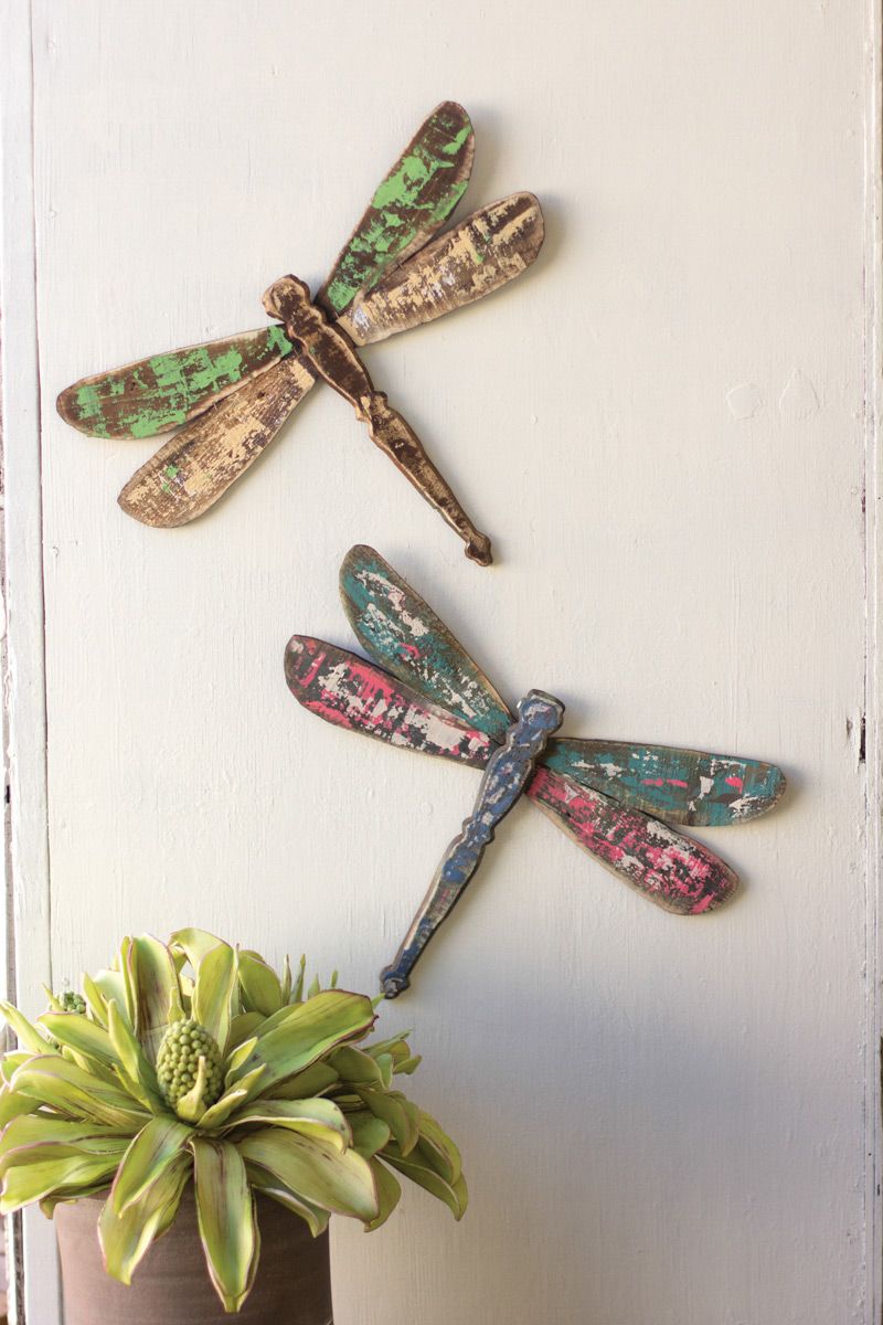 Wooden Dragonfly Wall Art, Set Of 2 – Walmart – Walmart Intended For Most Recently Released Dragonflies Wall Art (View 3 of 20)