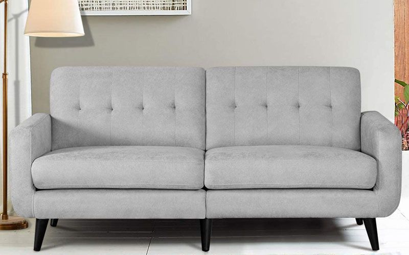 10 Best Sofas Under $300 – Furnif Within Espresso Faux Leather Ac And Usb Ottomans (View 14 of 20)