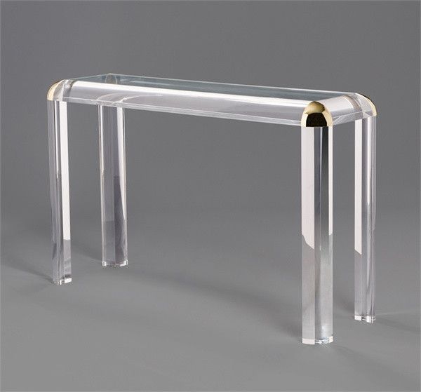 10 Stunning Acrylic Console Table Designs | Console Table Design Intended For Acrylic Console Tables (View 9 of 20)