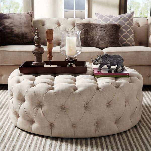 13 White Tufted Ottoman Coffee Table Photos With Regard To Tufted Ottoman Console Tables (Gallery 19 of 20)