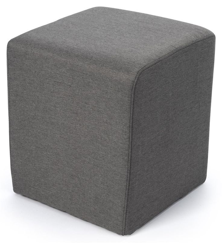 15" Square Upholstered Ottoman Stool – Gray In 2020 | Upholstered Within Multi Color Botanical Fabric Cocktail Square Ottomans (View 6 of 20)