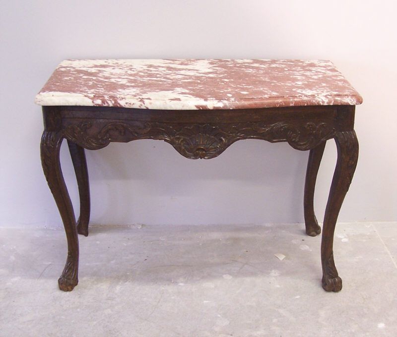 18th C French Regence Console Table With Marble Top : Item # 7040 For For Marble Top Console Tables (View 17 of 20)