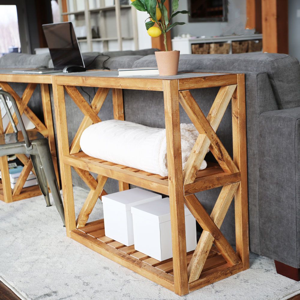 $20 Modern Farmhouse Console Table – Inspiredpottery Barn Grove Intended For Large Modern Console Tables (View 5 of 20)