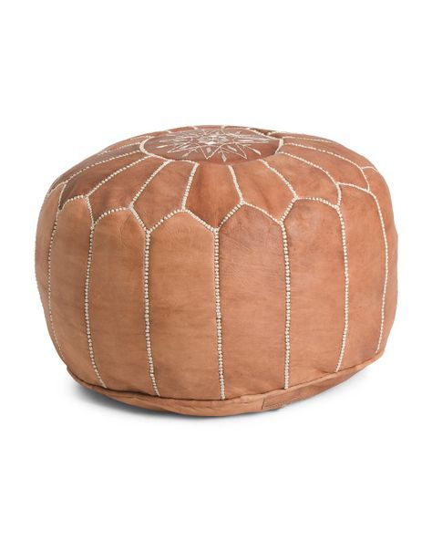 25 Best My Home Images | Moroccan Leather Pouf, Moroccan Decor Living In Gray And Beige Trellis Cylinder Pouf Ottomans (View 16 of 20)