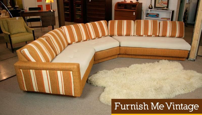 3 Piece Retro Sectional Sofa With Corner Table Intended For 3 Piece Console Tables (Gallery 20 of 20)