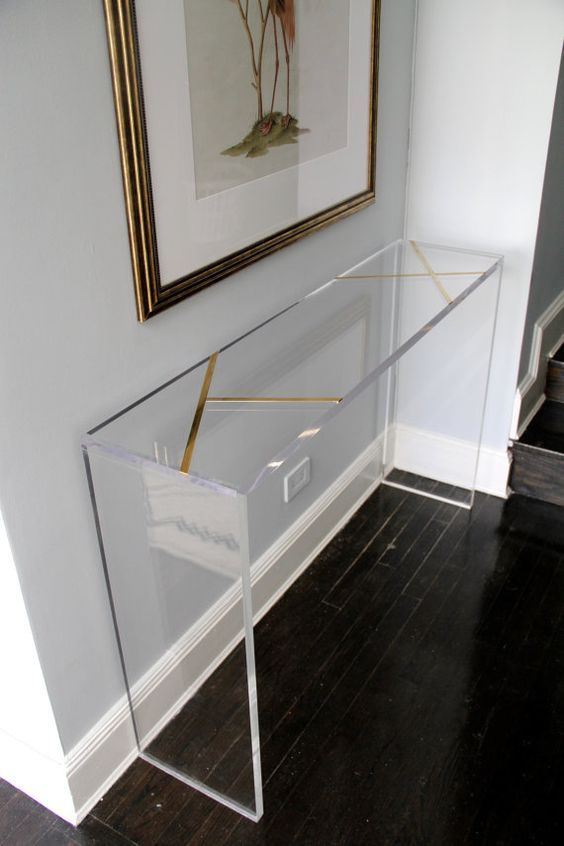 33 Lucite And Acrylic Furniture Ideas For Modern Spaces – Digsdigs For Acrylic Modern Console Tables (View 13 of 20)