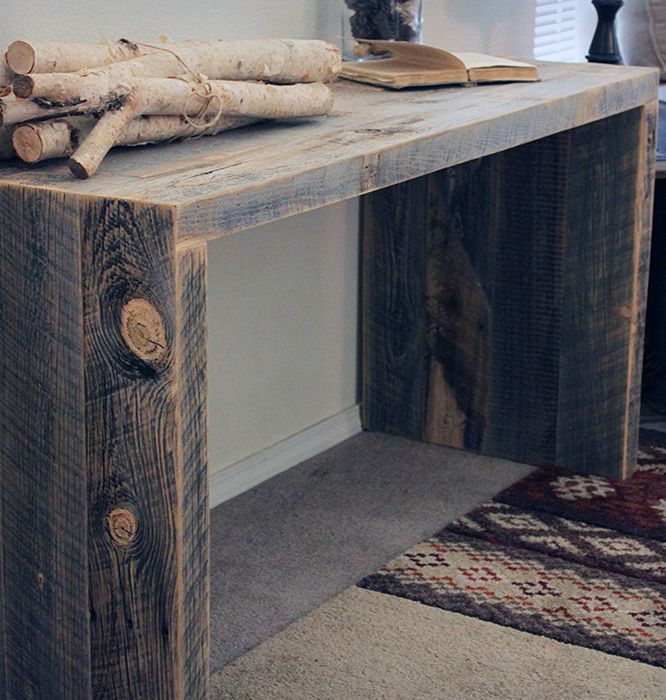 40 Stunning Reclaimed Wood Console Tables In Smoked Barnwood Console Tables (View 16 of 20)
