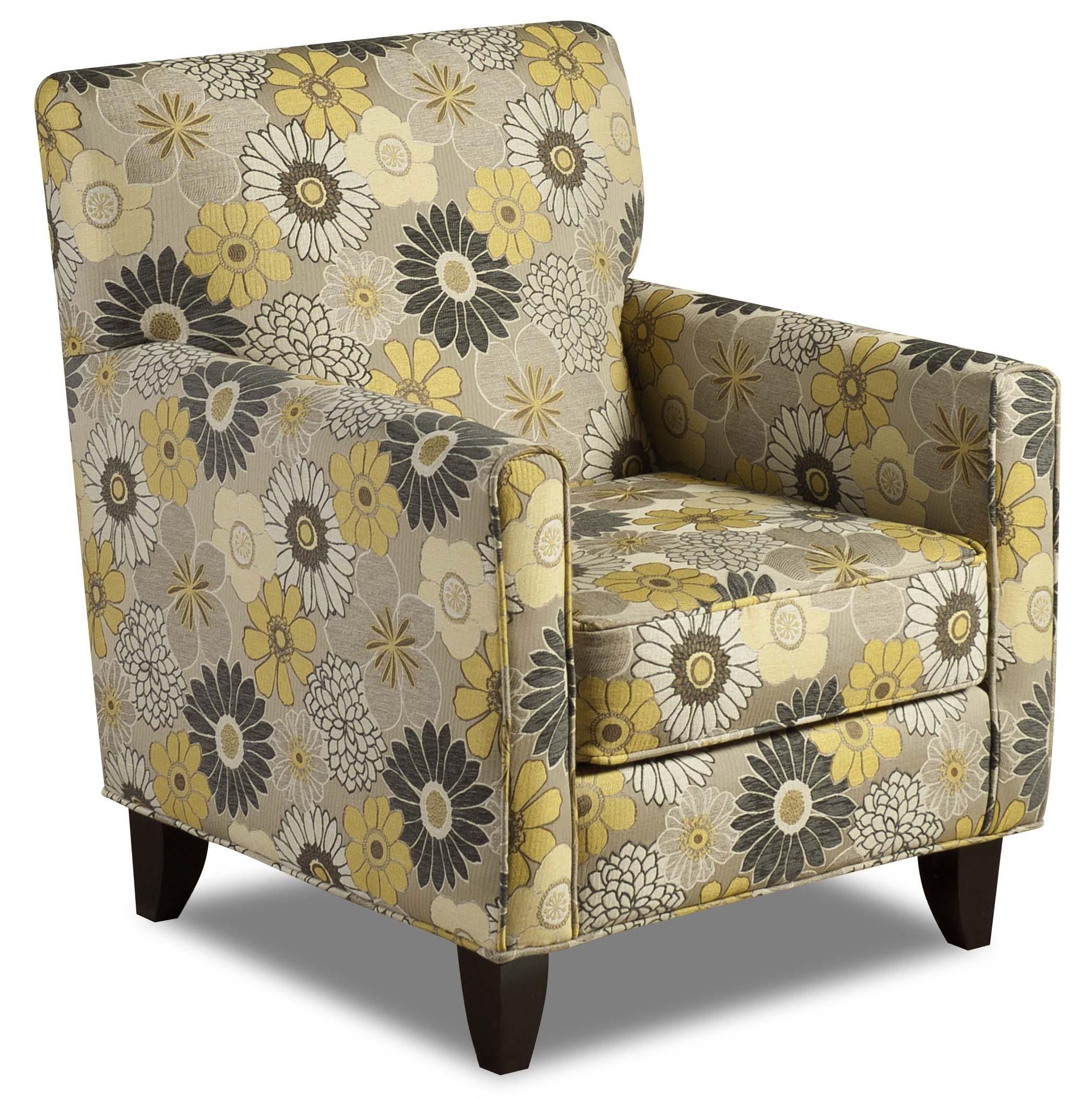 702 – Floral Splash Gray Accent Chairfusion Furniture | Fusion Intended For Satin Gray Wood Accent Stools (View 16 of 20)