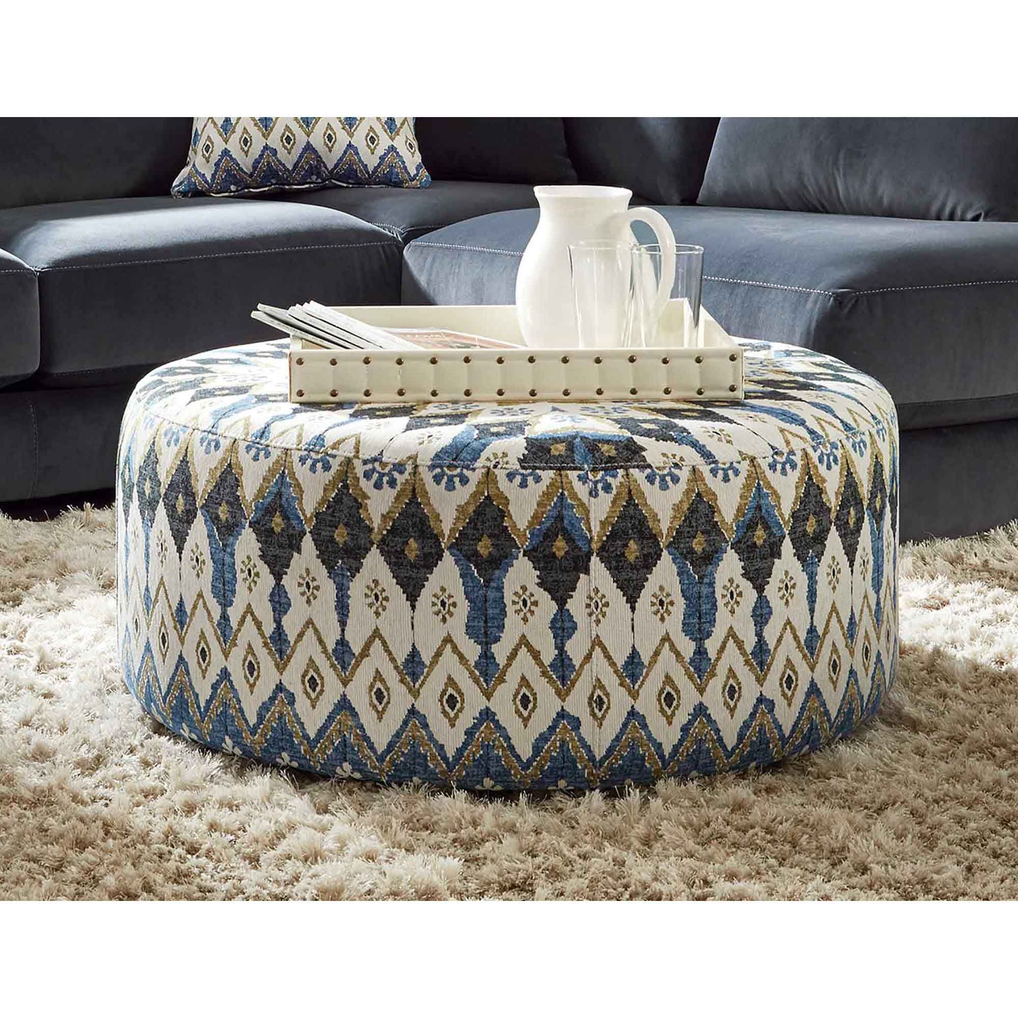 77618 Round Ottoman – Franklin Corporation For Round Pouf Ottomans (View 8 of 20)