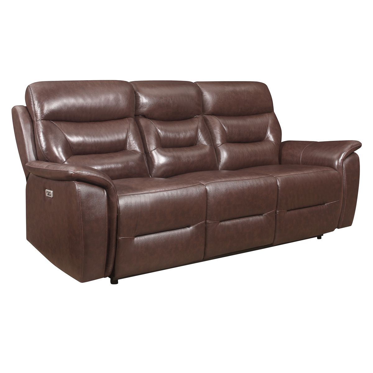 9445br 3pwh Power Double Reclining Sofa With Power Headrests And Usb Ports Pertaining To Faux Leather Ac And Usb Charging Ottomans (View 14 of 20)
