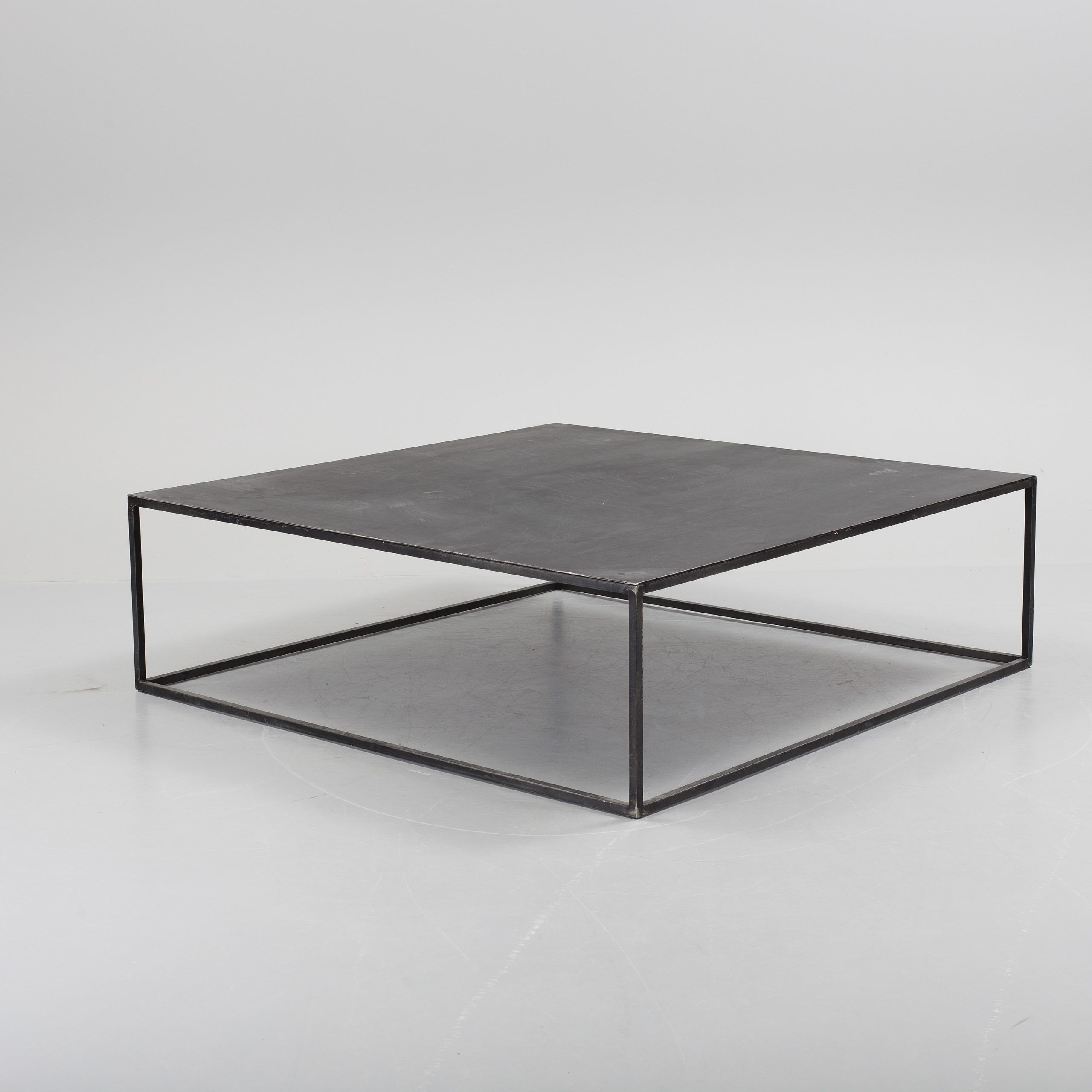 A Modern Square Metal Sofa Table (View 17 of 20)