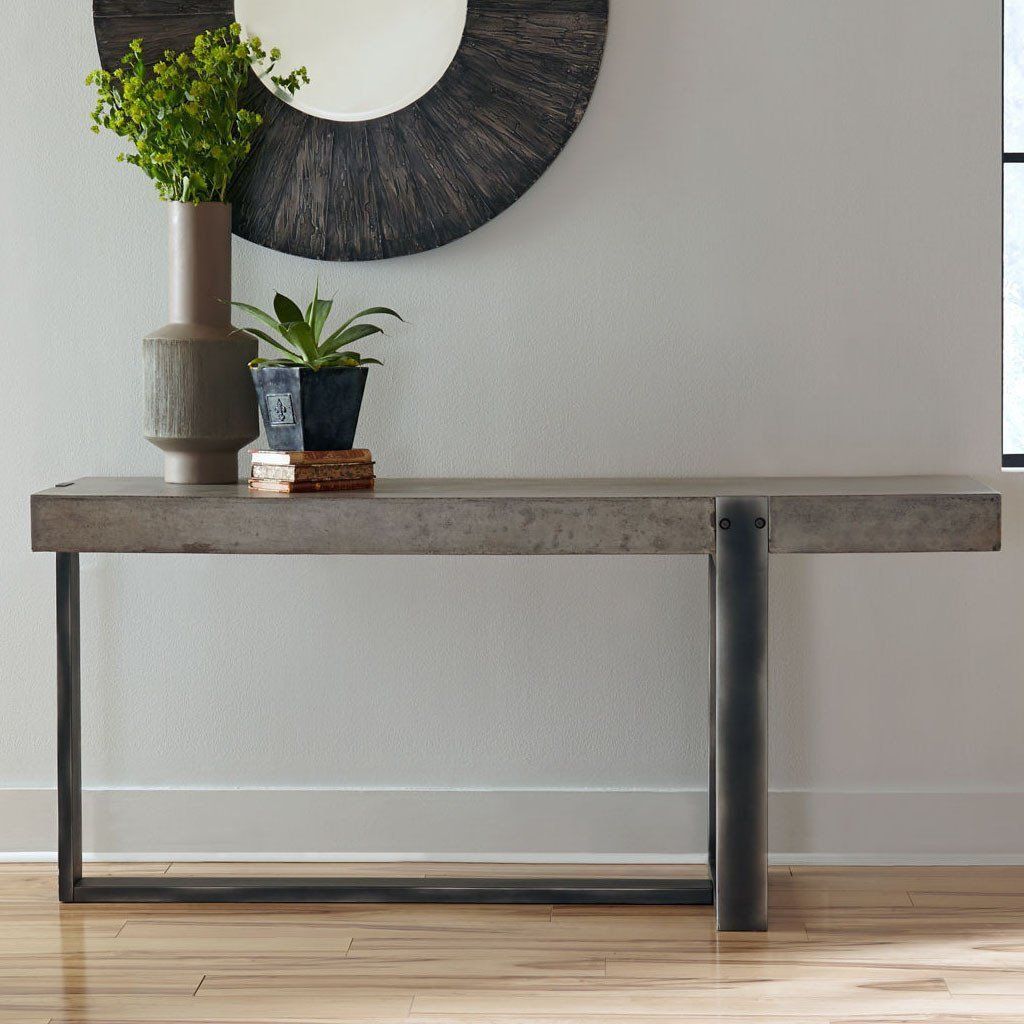 A Unique Piece, The Mercury Console Table Is Crafted From Concrete And For Modern Concrete Console Tables (View 18 of 20)