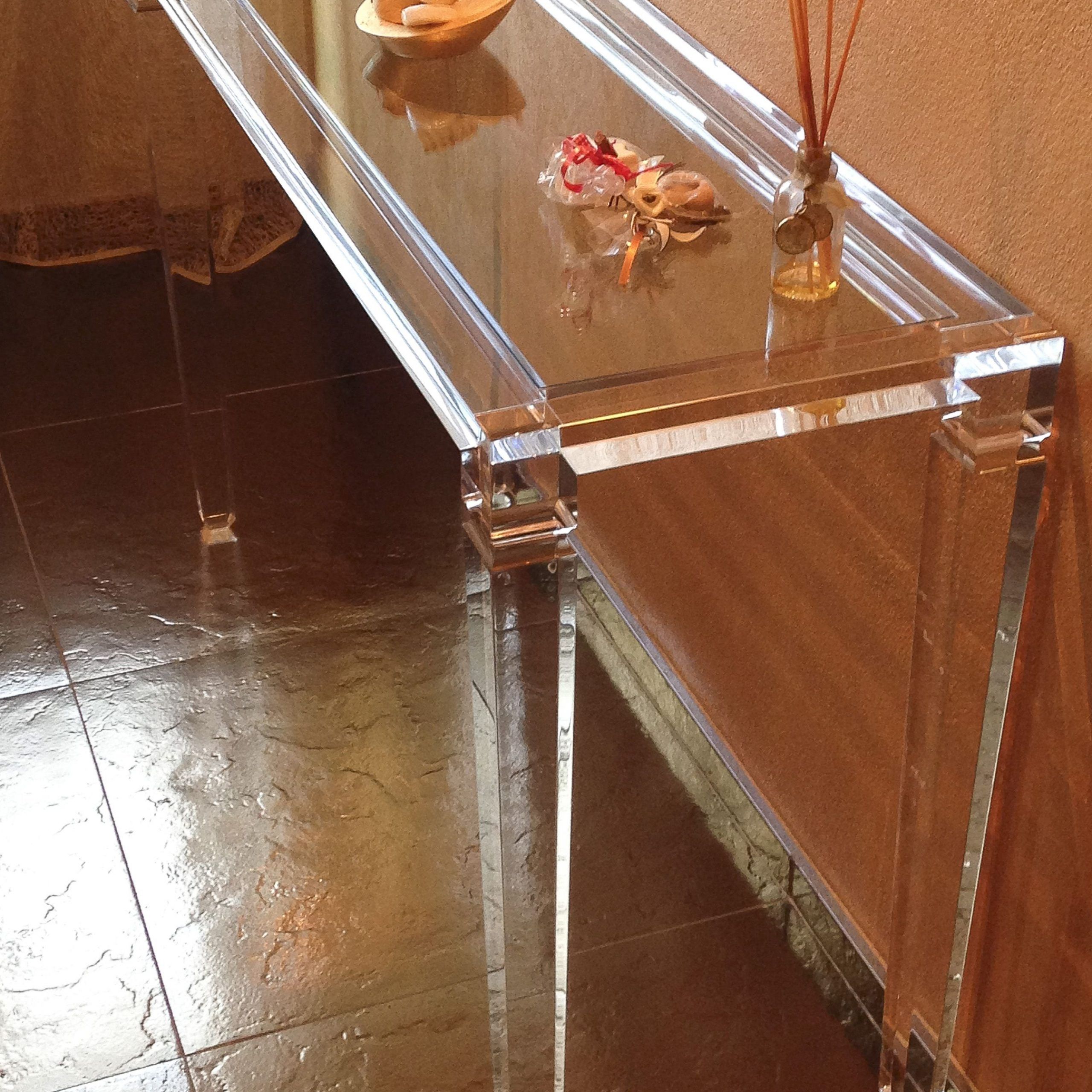 Acrylic Console Table Lucite – Consolle In Plexiglas | Consolle In Within Acrylic Console Tables (View 11 of 20)