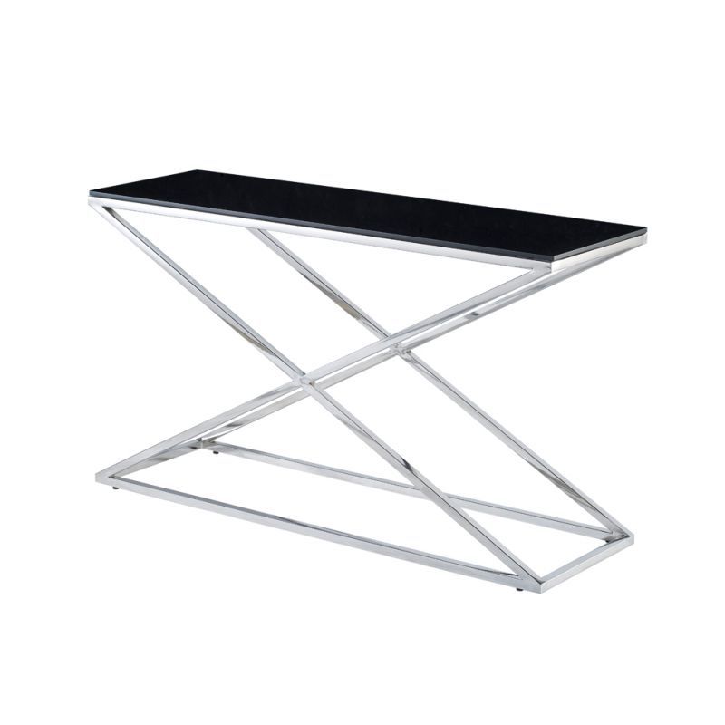 Allan Copley Designs – Excel Rectangle Console Table With Clear Glass Throughout Rectangular Glass Top Console Tables (View 7 of 20)