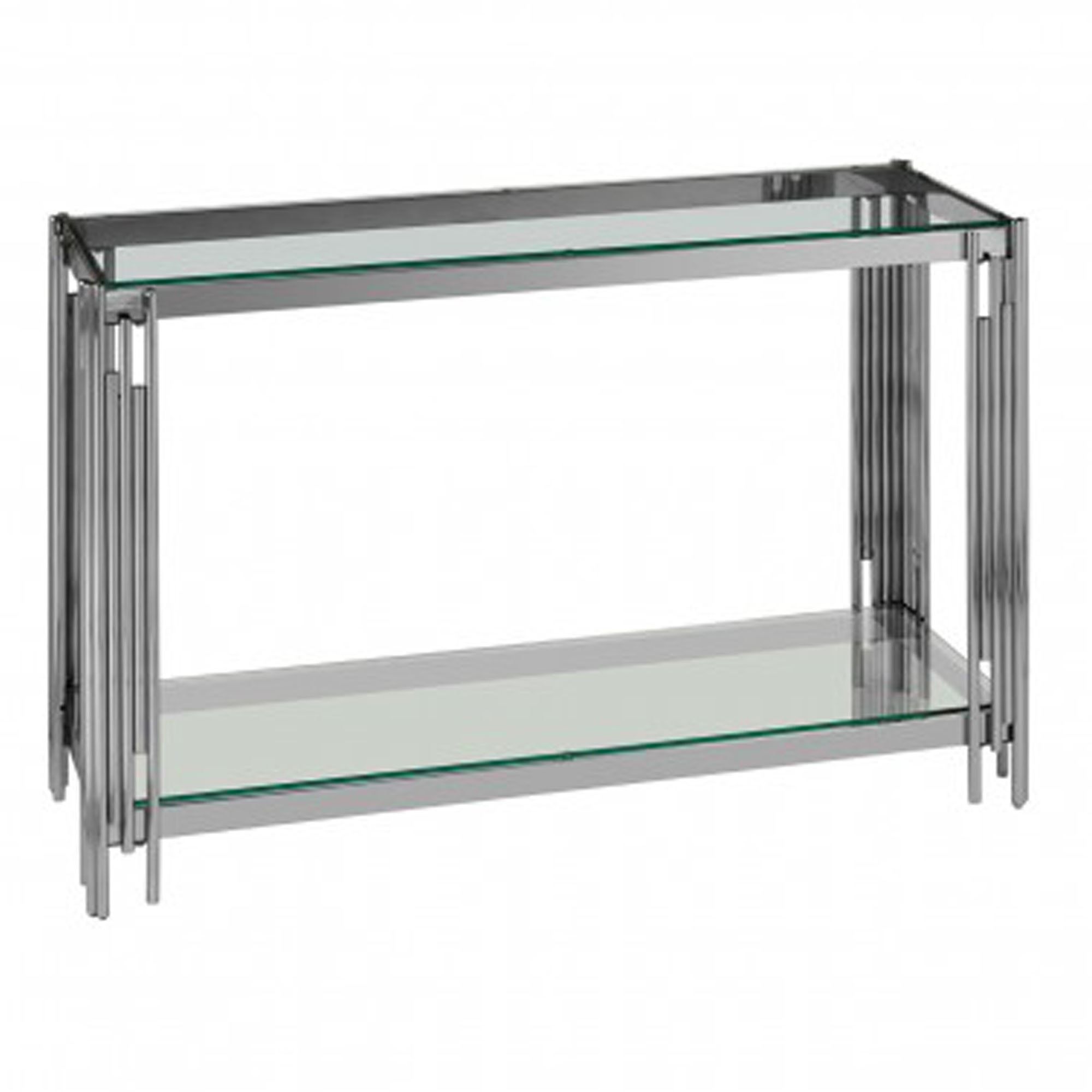 Alvaro Stainless Steel Console Table | Modern Console Tables For Stainless Steel Console Tables (Gallery 20 of 20)