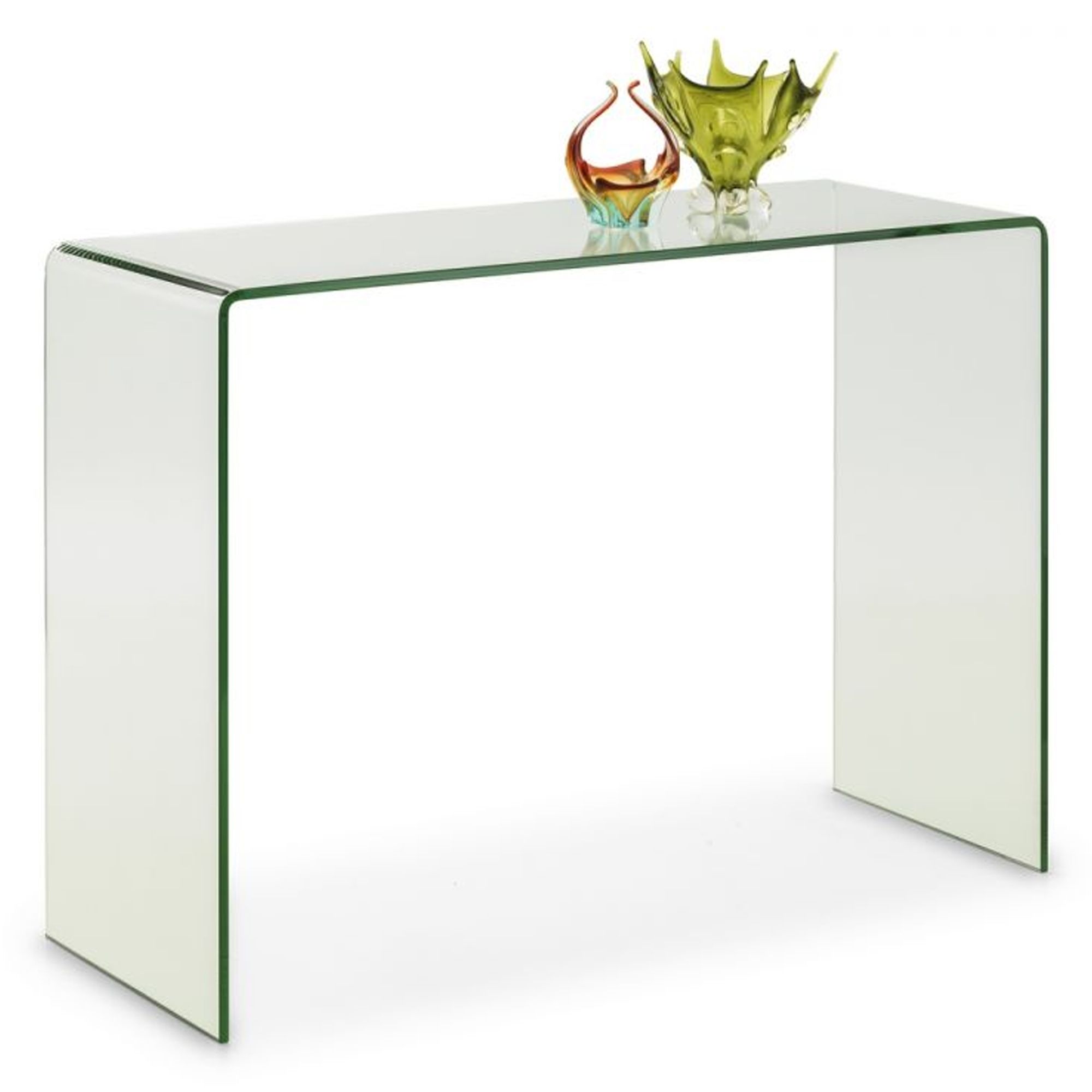 Amalfi Bent Glass Console Table | Modern & Contemporary Console Tables Intended For Glass Console Tables (Gallery 20 of 20)