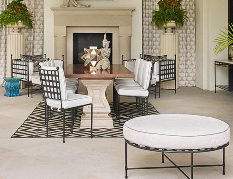 Amalfi Living – Side Chairs, Tuxedo Lounge Chairs & Ottoman – Bradley Intended For Tuxedo Ottomans (View 20 of 20)