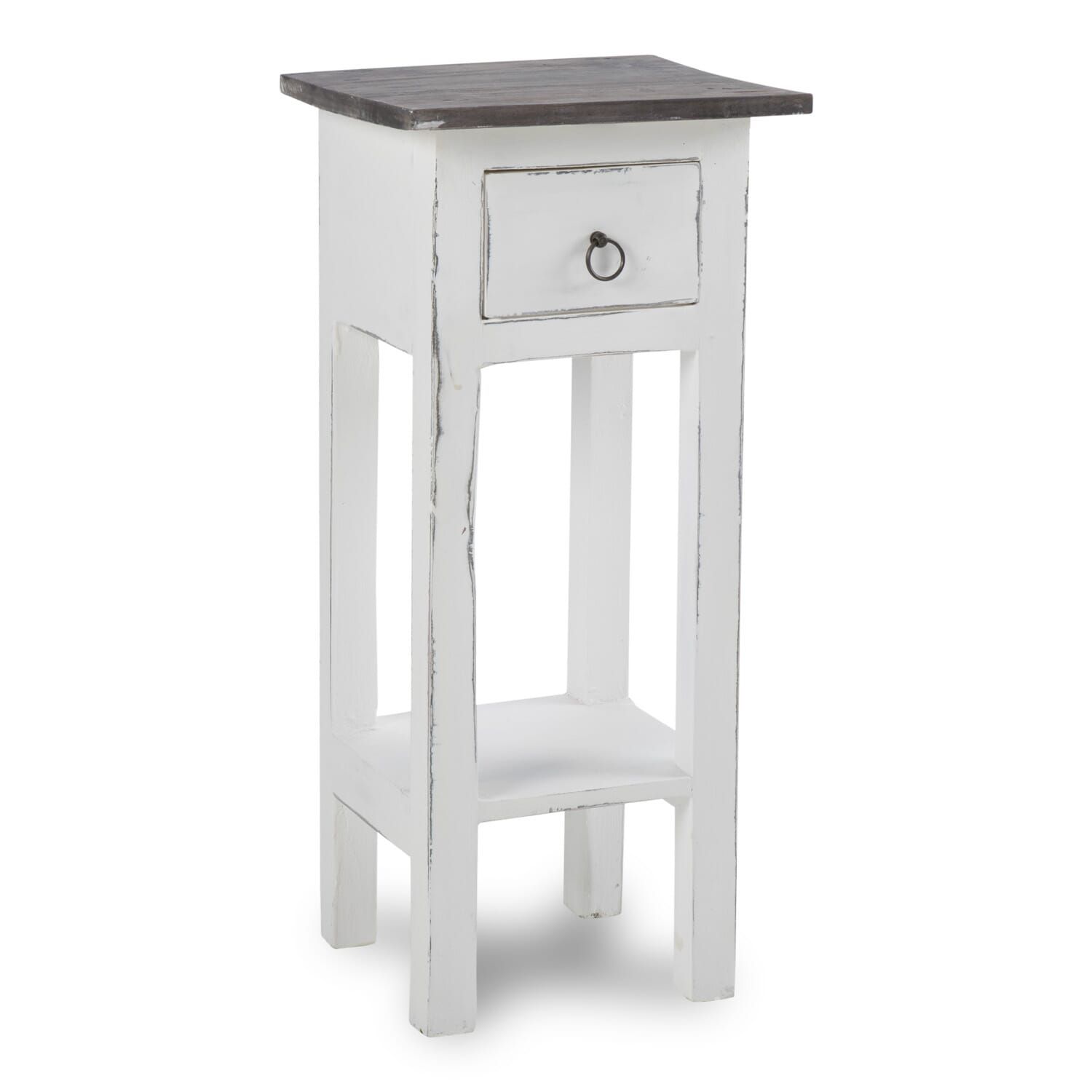 Annabelle White Wash Side Table | Accent Furniture | Wg&r Furniture Throughout White Washed Wood Accent Stools (View 18 of 20)