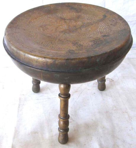 Antique Brass Stool | Antiques (us) Pertaining To White Antique Brass Stools (View 13 of 20)