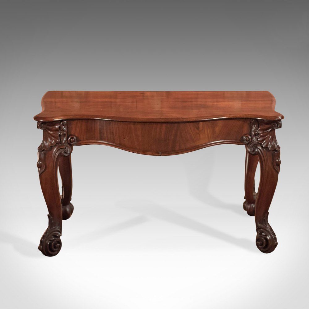 Antique Console Table, English Victorian Mahogany – Antiques Atlas Intended For Antique Console Tables (View 9 of 20)