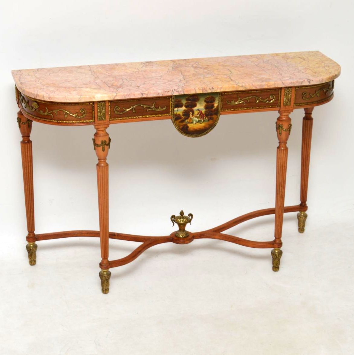 Antique French Louis Xv Style Marble Top Console Table | Interior Pertaining To Marble Top Console Tables (View 3 of 20)
