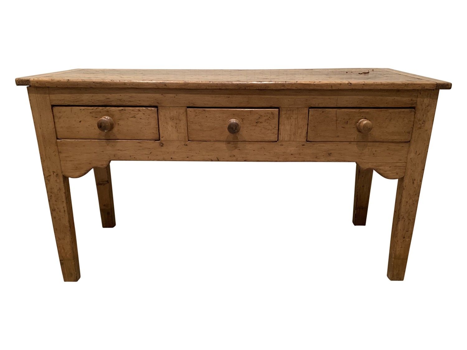 Antique Rustic Pine Console Table • The Local Vault Pertaining To Antique Blue Wood And Gold Console Tables (View 1 of 20)