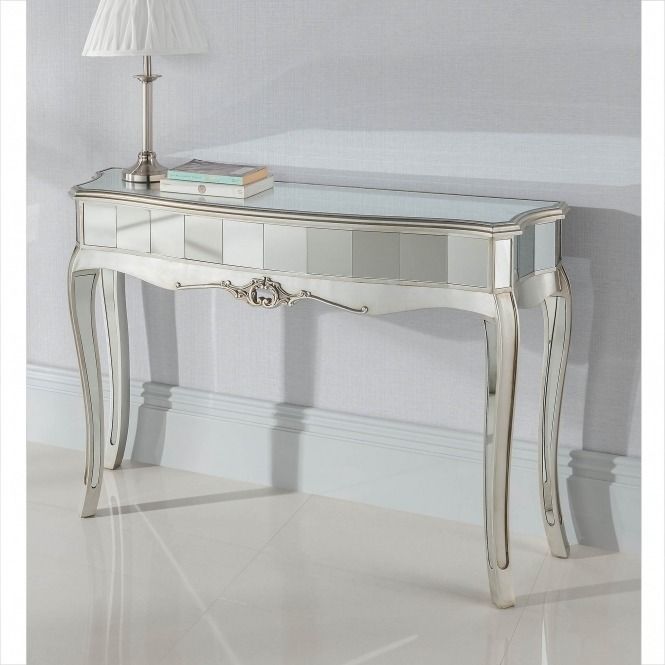 Argente Mirrored Console Table | Mirrored Console Table, Mirror Console Inside Mirrored And Silver Console Tables (View 13 of 20)