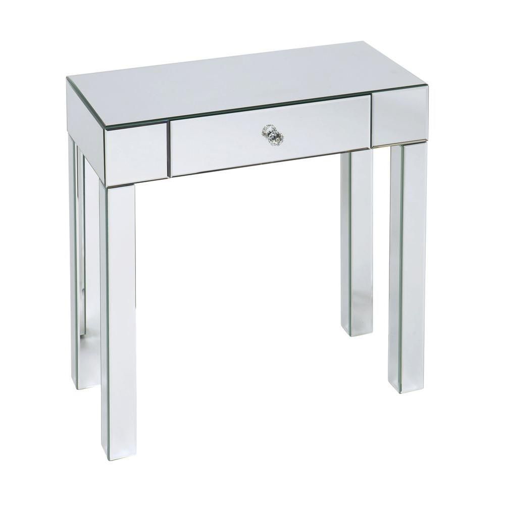 Ave Six Reflections Silver Mirror Storage Console Table Ref07 Slv – The In Mirrored And Silver Console Tables (View 14 of 20)