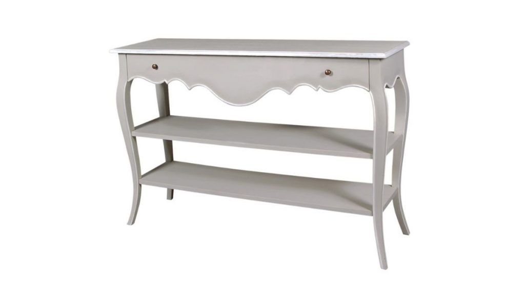 Avignon 2 Shelf 1 Drawer Console Table – Crinions Furniture For 2 Shelf Console Tables (View 6 of 20)