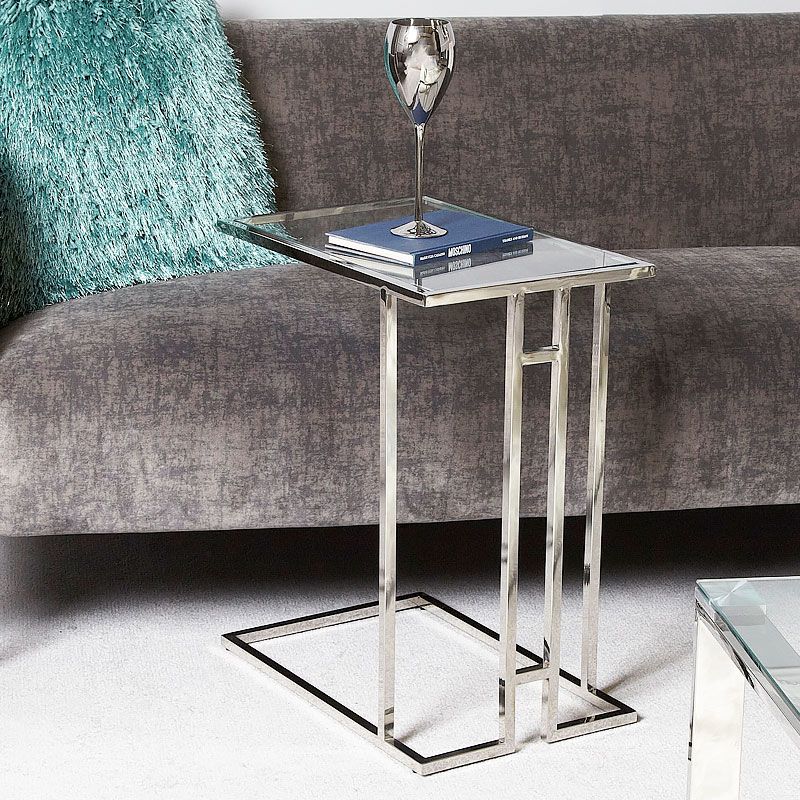 Bailey Stainless Steel Sofa Table Laptop Table Side End Table | Picture Intended For Stainless Steel Console Tables (View 14 of 20)