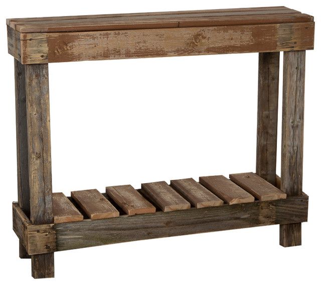 Barnwood Entry Table – Rustic – Console Tables  (del)hutson Designs Within Barnwood Console Tables (View 19 of 20)