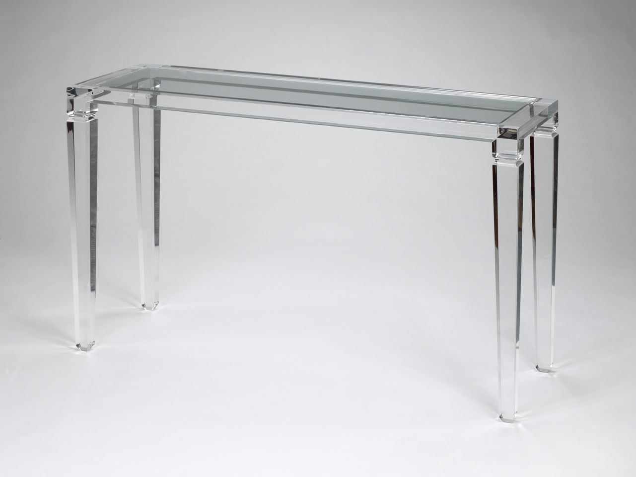Best Lucite Console Tablefrancesca Martire : We Like House With Clear Acrylic Console Tables (View 4 of 20)