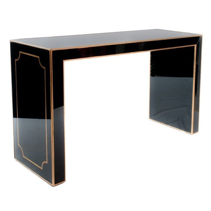 Black And Gold Heaven | Ikea Decor, Ikea Table, Glass Console Table Throughout Black And Gold Console Tables (View 18 of 20)