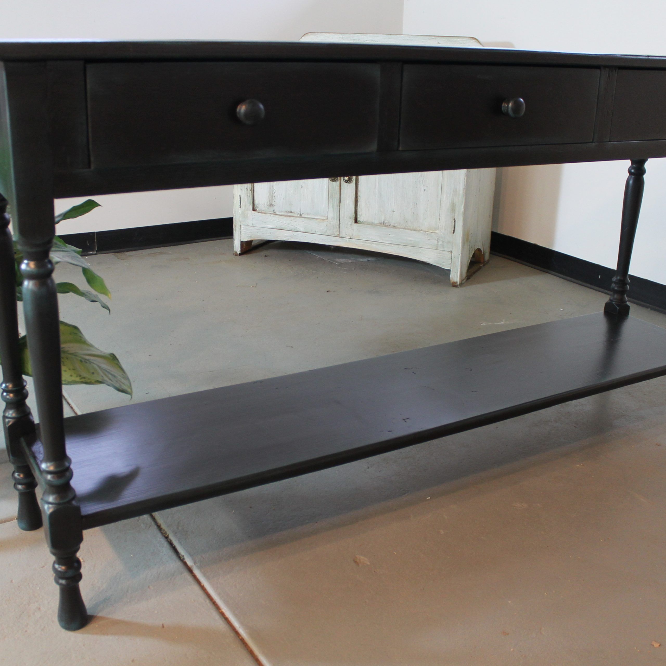 Black Console Table In Reclaimed Wood – Lake And Mountain Home For Caviar Black Console Tables (View 10 of 20)