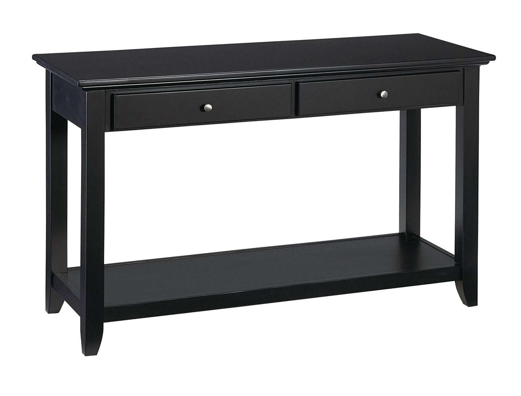 Black Sofa Console Table | Hawk Haven Within Aged Black Console Tables (View 5 of 20)