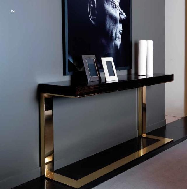 Black&gold | Modern Console Tables, Contemporary Console Table, Living Pertaining To Square Modern Console Tables (View 17 of 20)