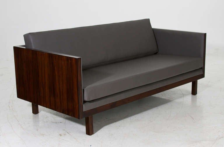 Brazilian Rosewood Case Sofa At 1stdibs Regarding Brown Natural Skin Leather Hide Square Box Ottomans (Gallery 20 of 20)