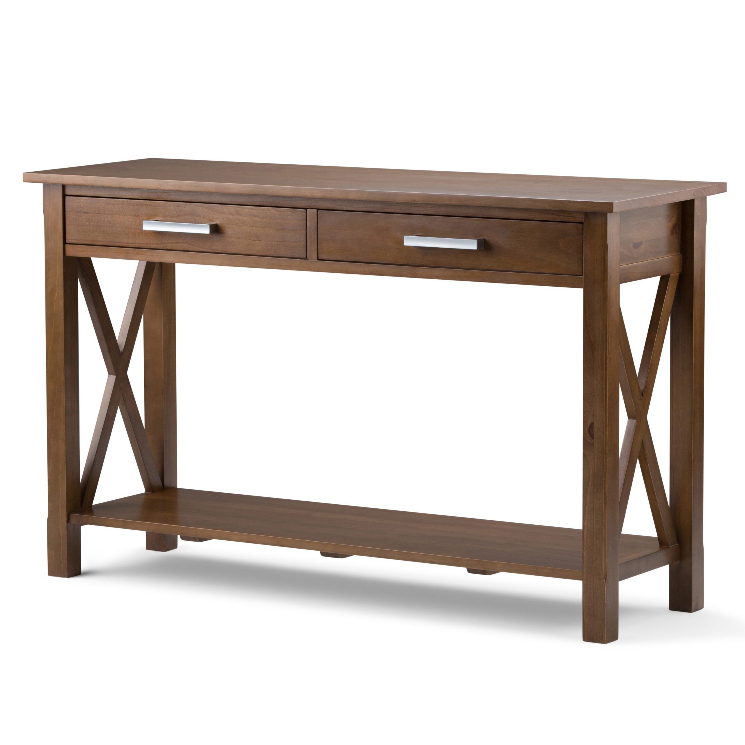 Brooklyn + Max Providence Solid Wood 47 Inch Wide Contemporary Console With Wood Console Tables (View 2 of 20)
