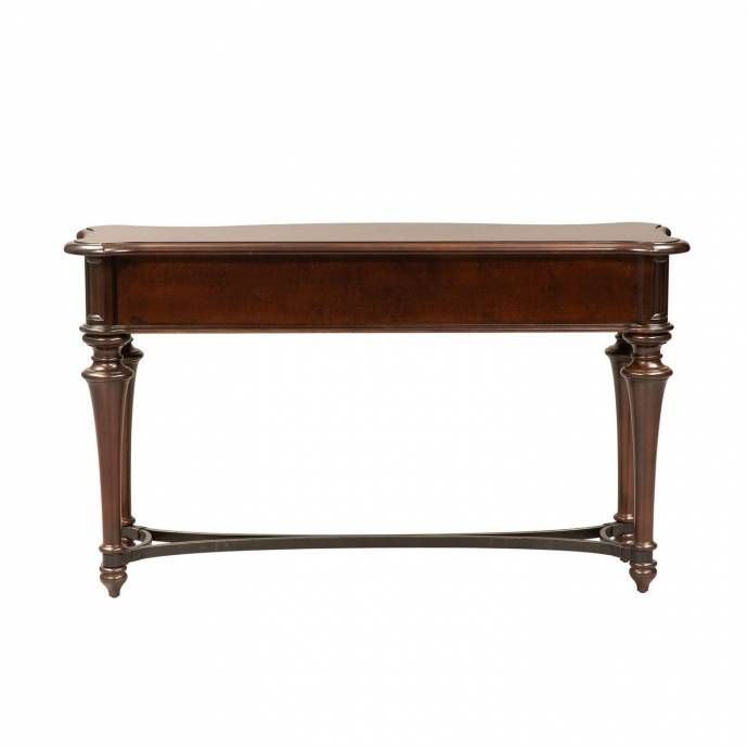 Brown Wood Console Table Kingston Plantation (720 Ot) Liberty Furniture Pertaining To Brown Wood Console Tables (View 18 of 20)