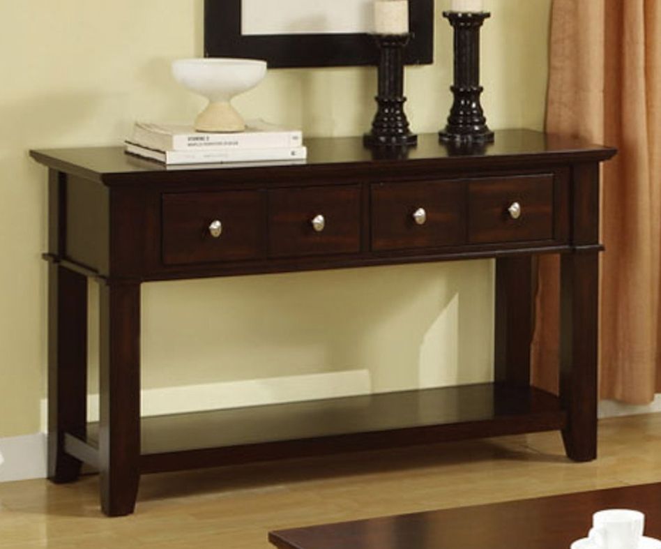 Brown Wood Console Table – Steal A Sofa Furniture Outlet Los Angeles Ca In Brown Console Tables (View 13 of 20)