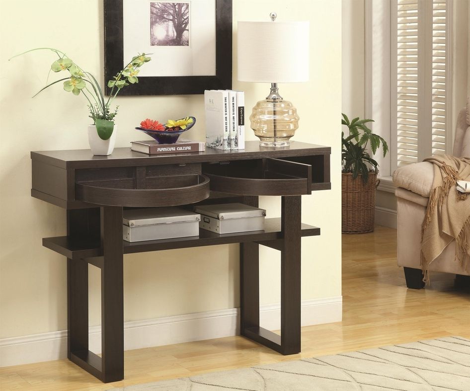 Brown Wood Console Table – Steal A Sofa Furniture Outlet Los Angeles Ca With Brown Wood Console Tables (View 3 of 20)