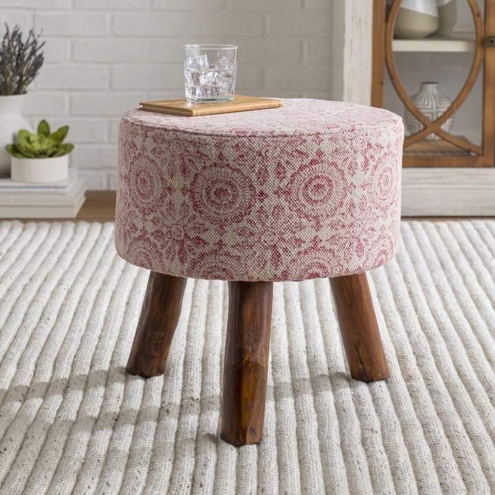Bungalow Rose Bowdon Vanity Stool | Accent Stool, Vanity Stool, Stool Regarding Scandinavia Wrapped Wool Cylinder Pouf Ottomans (View 17 of 20)