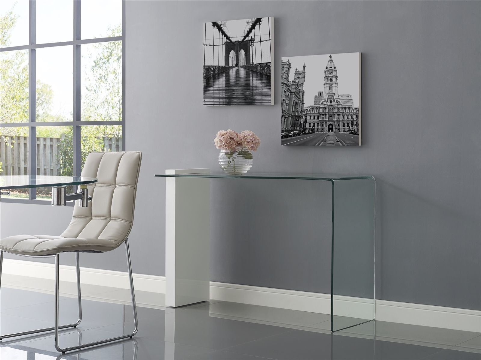Buono High Gloss White Console Table From Casabianca Home | Coleman Throughout Gloss White Steel Console Tables (Gallery 20 of 20)