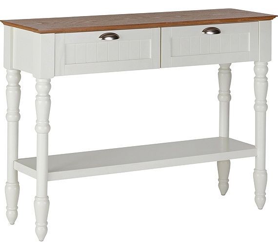 Buy Argos Home Addington 2 Drw 1 Shelf Console Table – Two Tone Pertaining To 1 Shelf Console Tables (View 10 of 20)