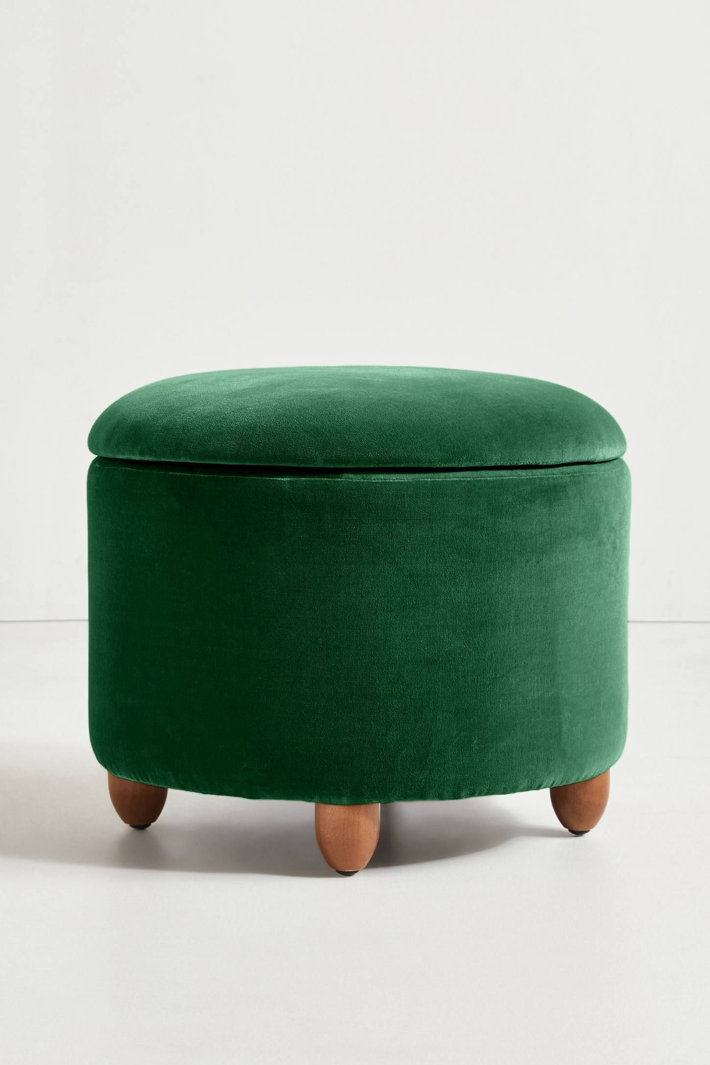 Buy Dawson Storage Ottoman Color Celery Green Diy Storage Ottoman Round In Natural Beige And White Cylinder Pouf Ottomans (View 14 of 20)